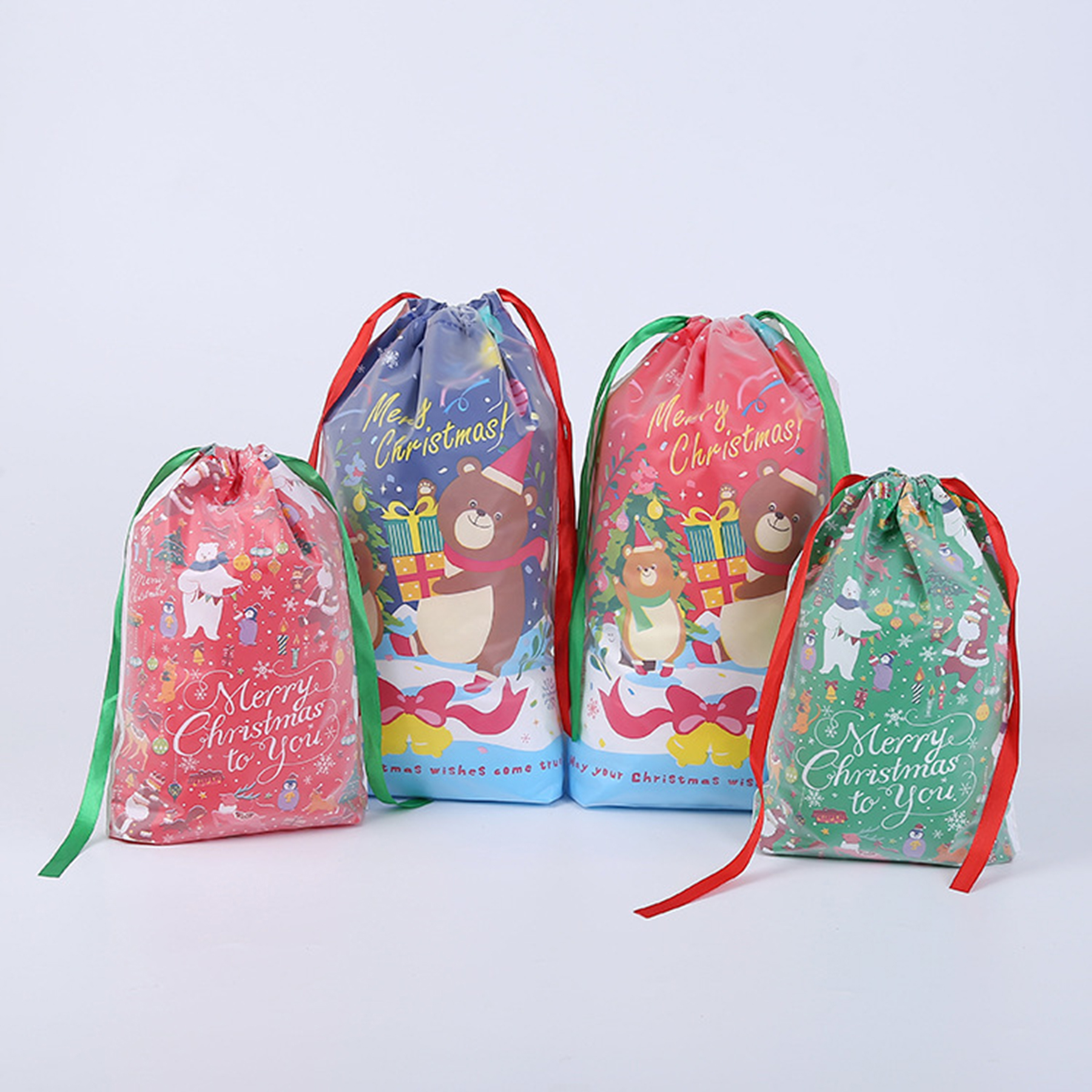 Christmas Decoration Drawstring Gift Bag 1