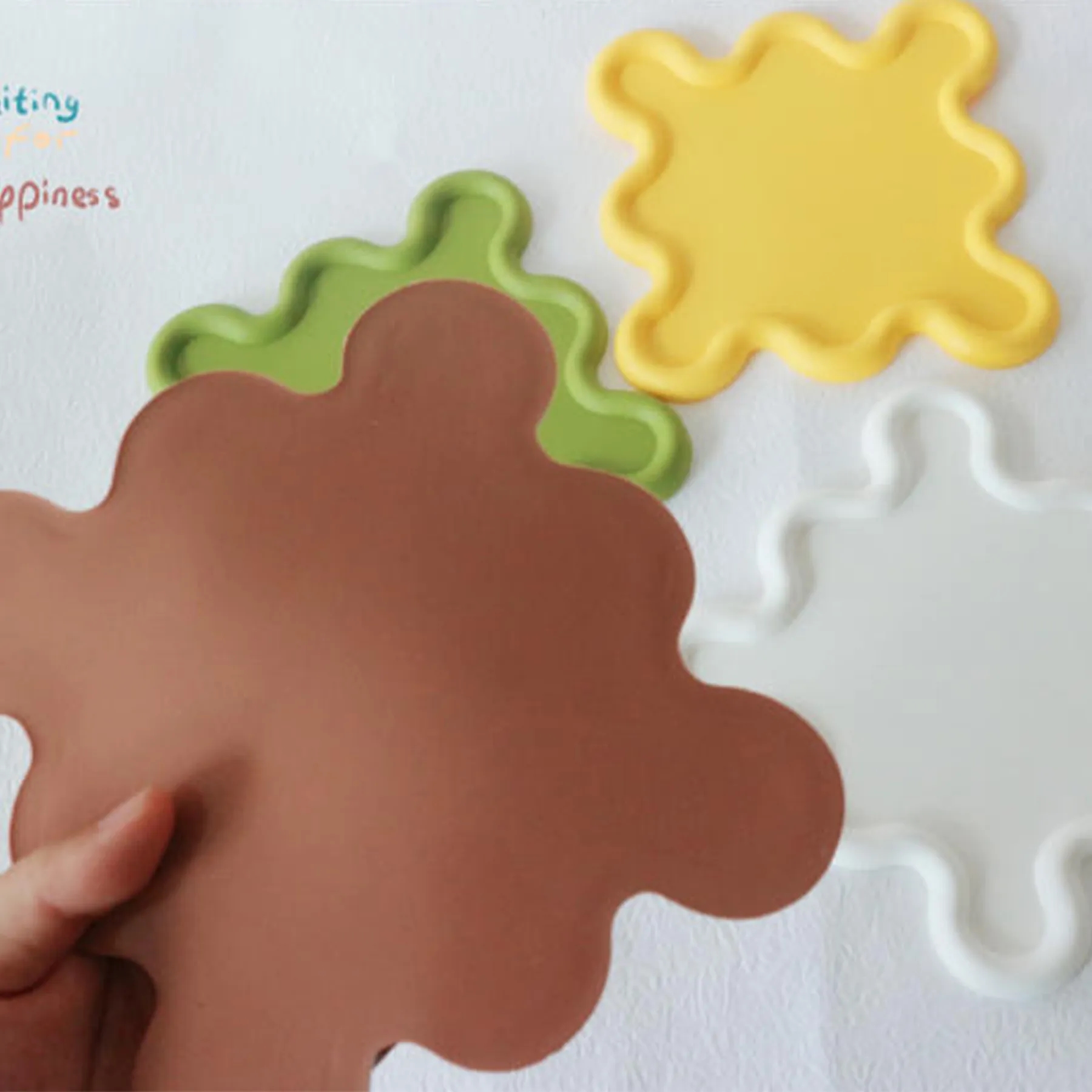 PVC Shaped Soft Rubber Anti Slip Coaster 2