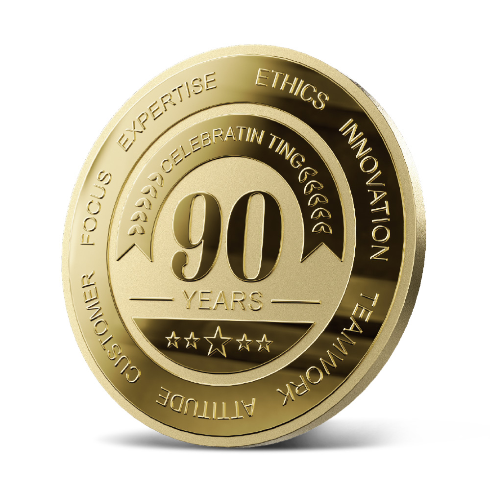 Custom 2D Die Struck Mint Coins 2.25" 8