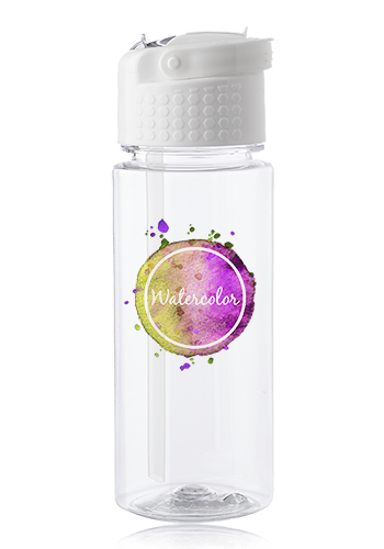 17 oz. Transparent Plastic Water Bottle with Carrying Handle 5