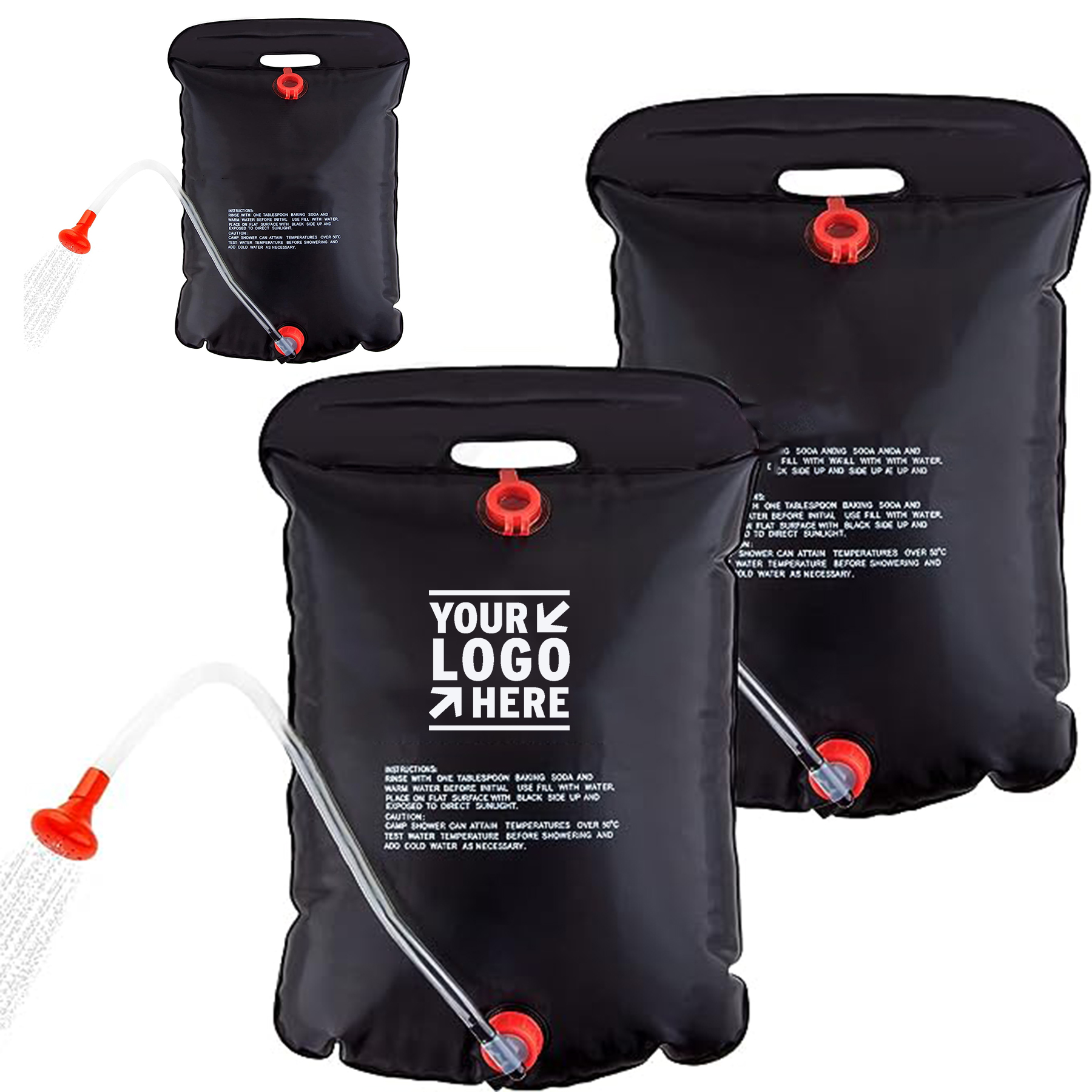 5 Gallons Portable Solar Camping Shower Bag 2