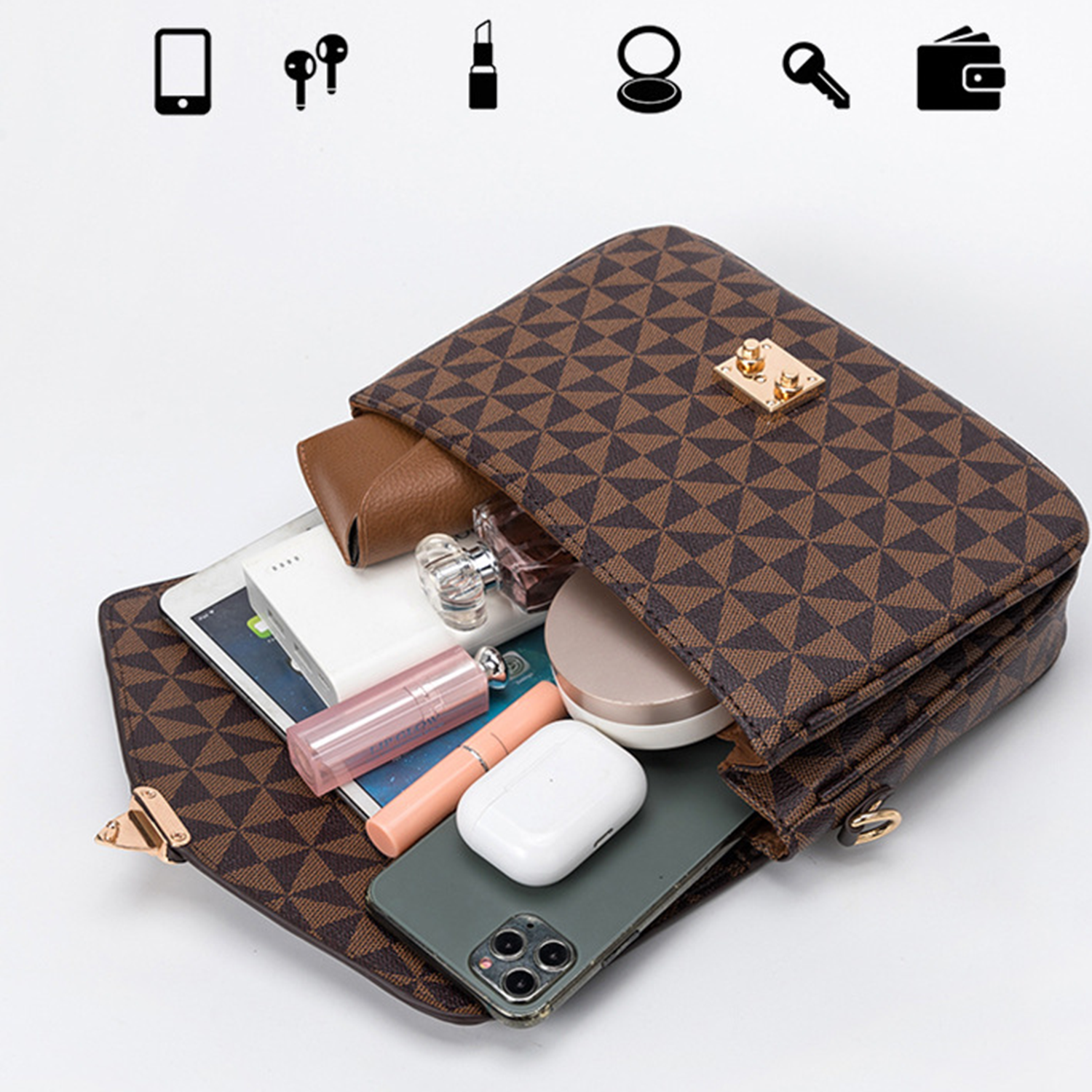 PU Leather Casual Retro Daily Luxury Cross-Body Bag 6
