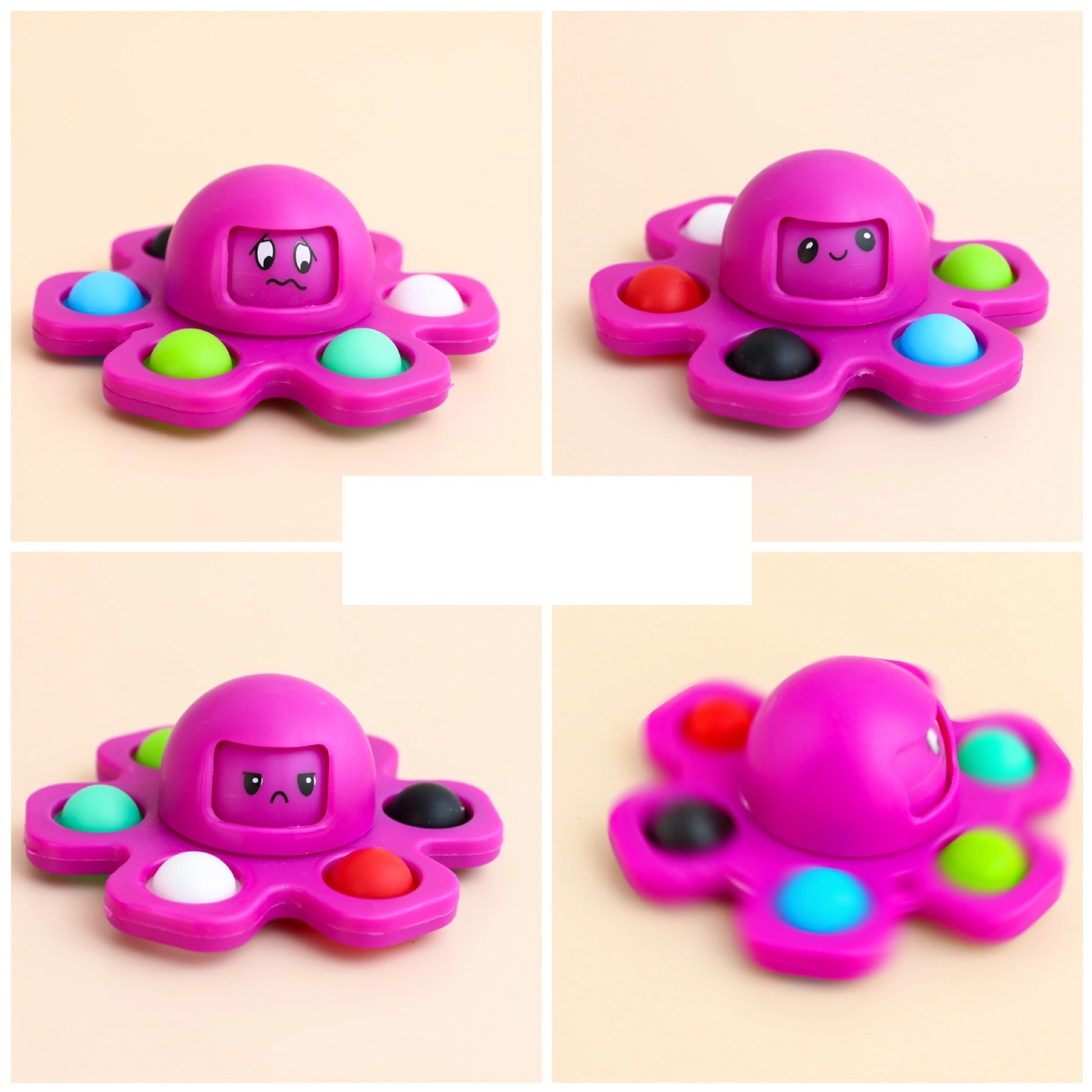Fidget Spinner Face Changing Octopus Pop Toy 2