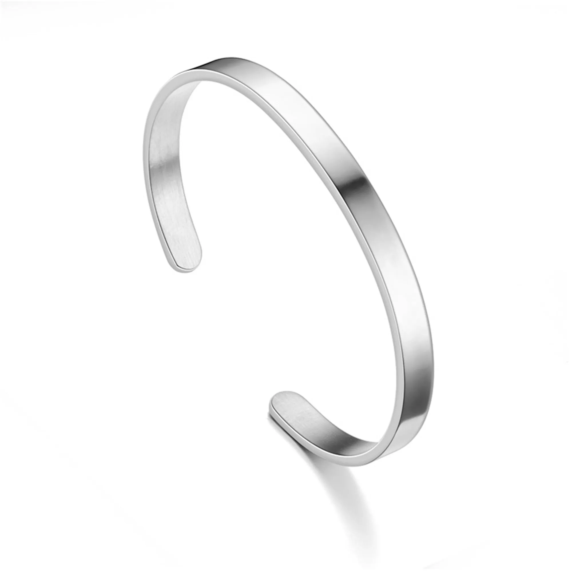 Stainless Steel Thin Cuff Bracelet Electroplated 5