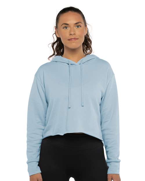 Women's Laguna Sueded Raw Edge Crop Hoodie Sweatshirt - 9384 16