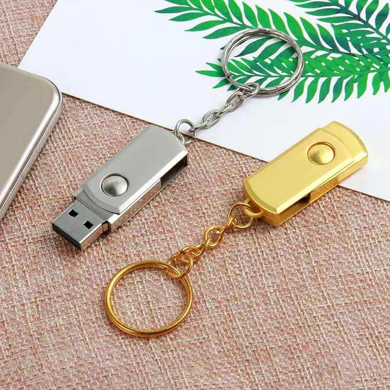 8GB Rotating Metal USB Flash Drive 1