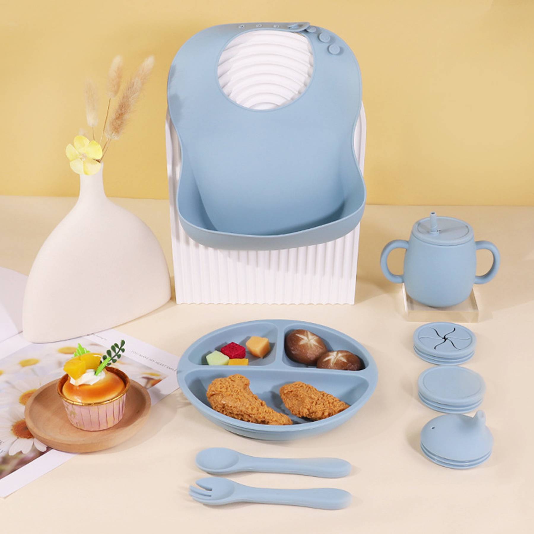 Silicone Baby Bib Set 5