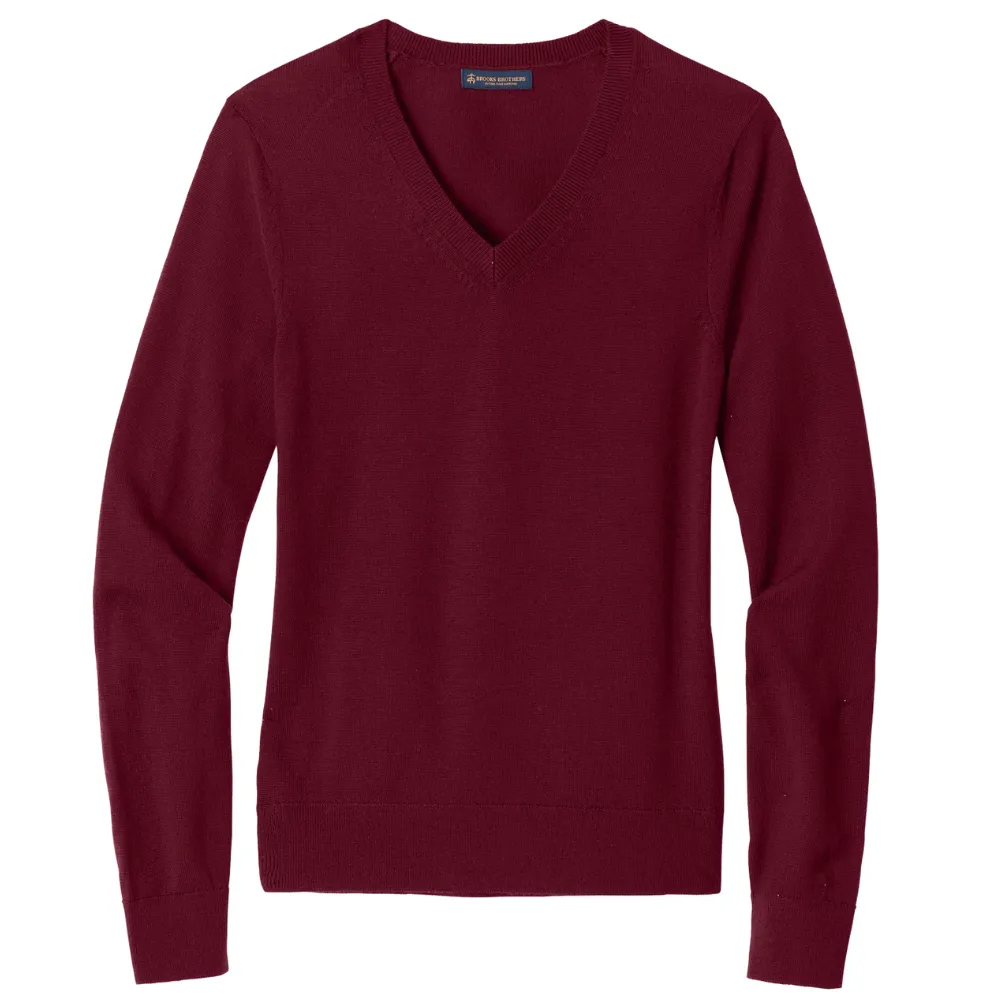 Brooks Brothers (R) Women's Washable Merino V-Neck Sweater 2