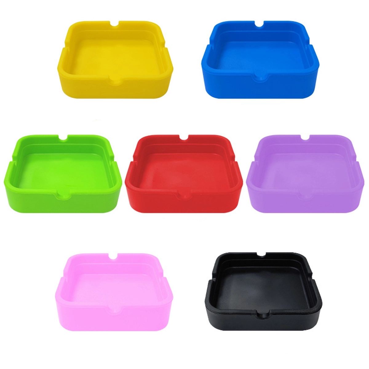 Silicone Rubber Heat Resistant Ashtray 4