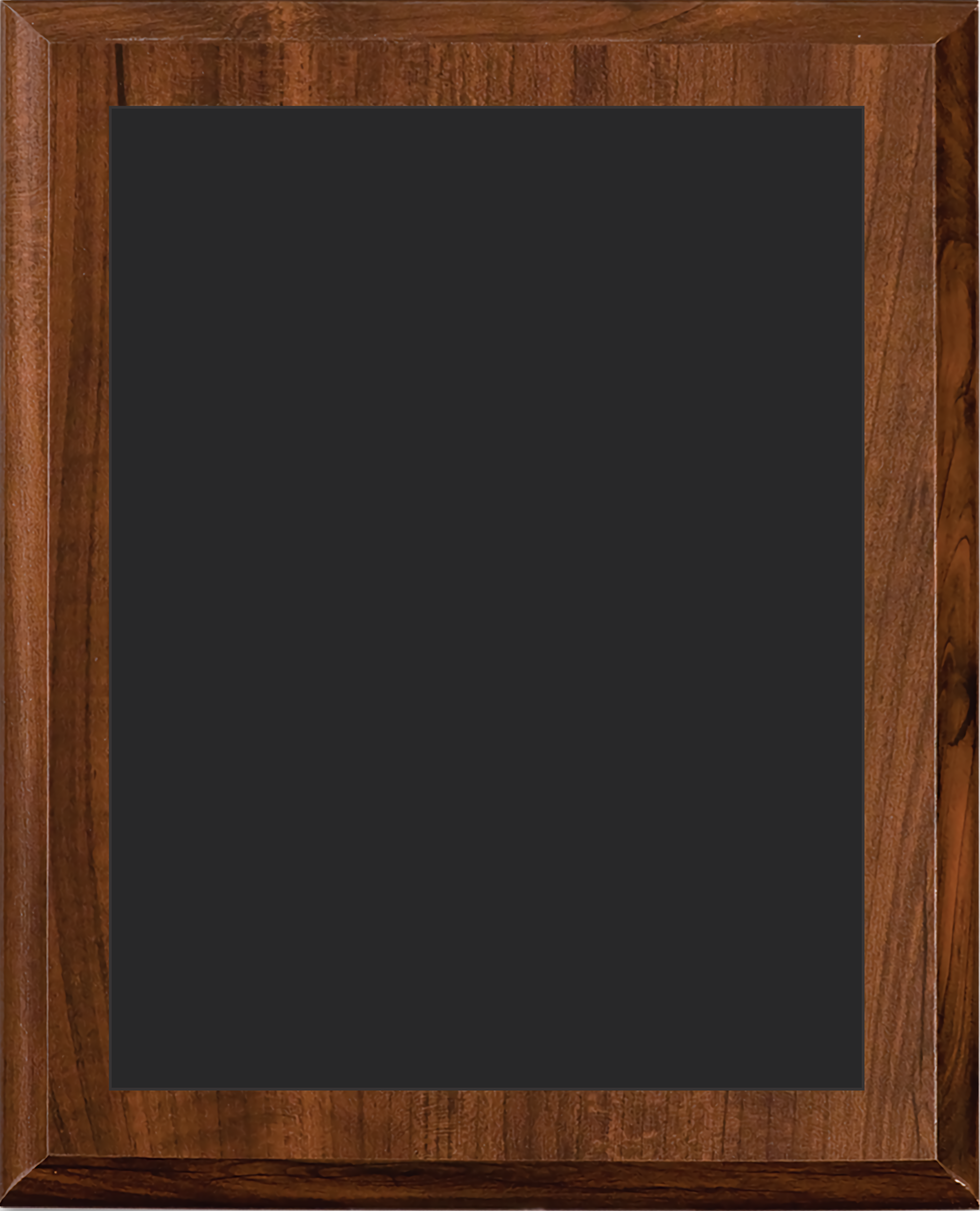 Cherry Finish Plaque w/ Single Engraved Plate 10