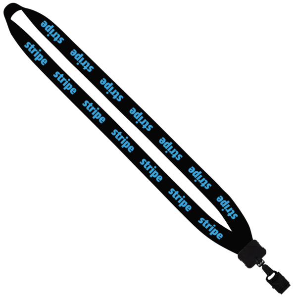3/4" Cotton Lanyard with Plastic Clamshell & O-Ring 2