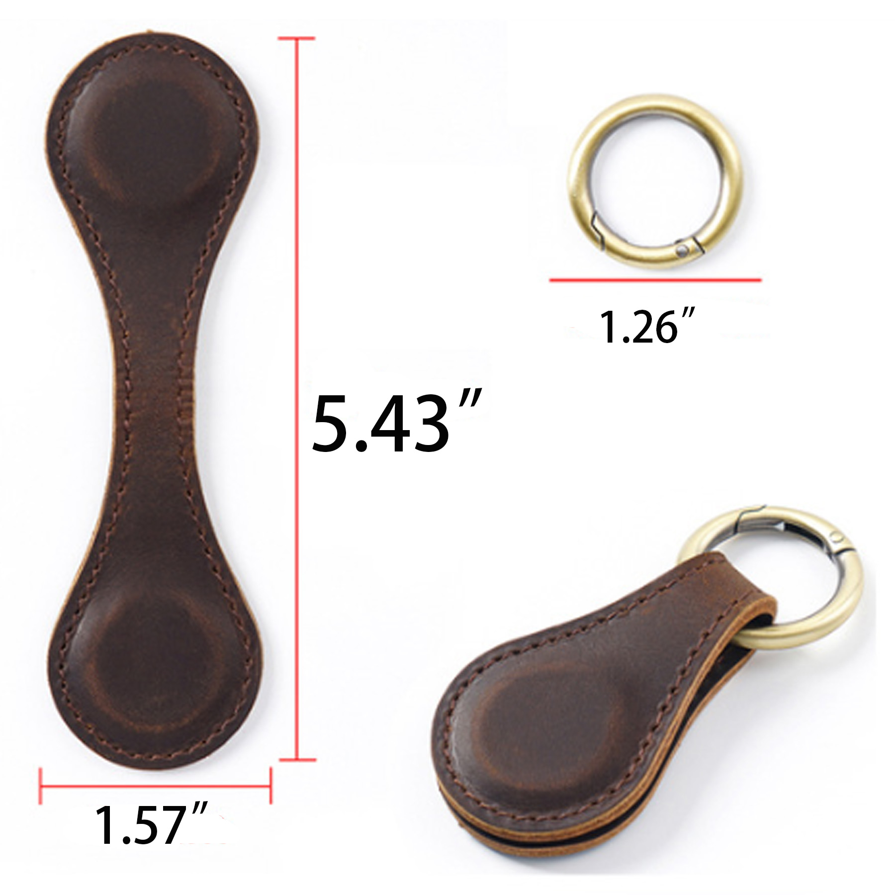 Leather Magnetic Bookmark Cap Clip 4