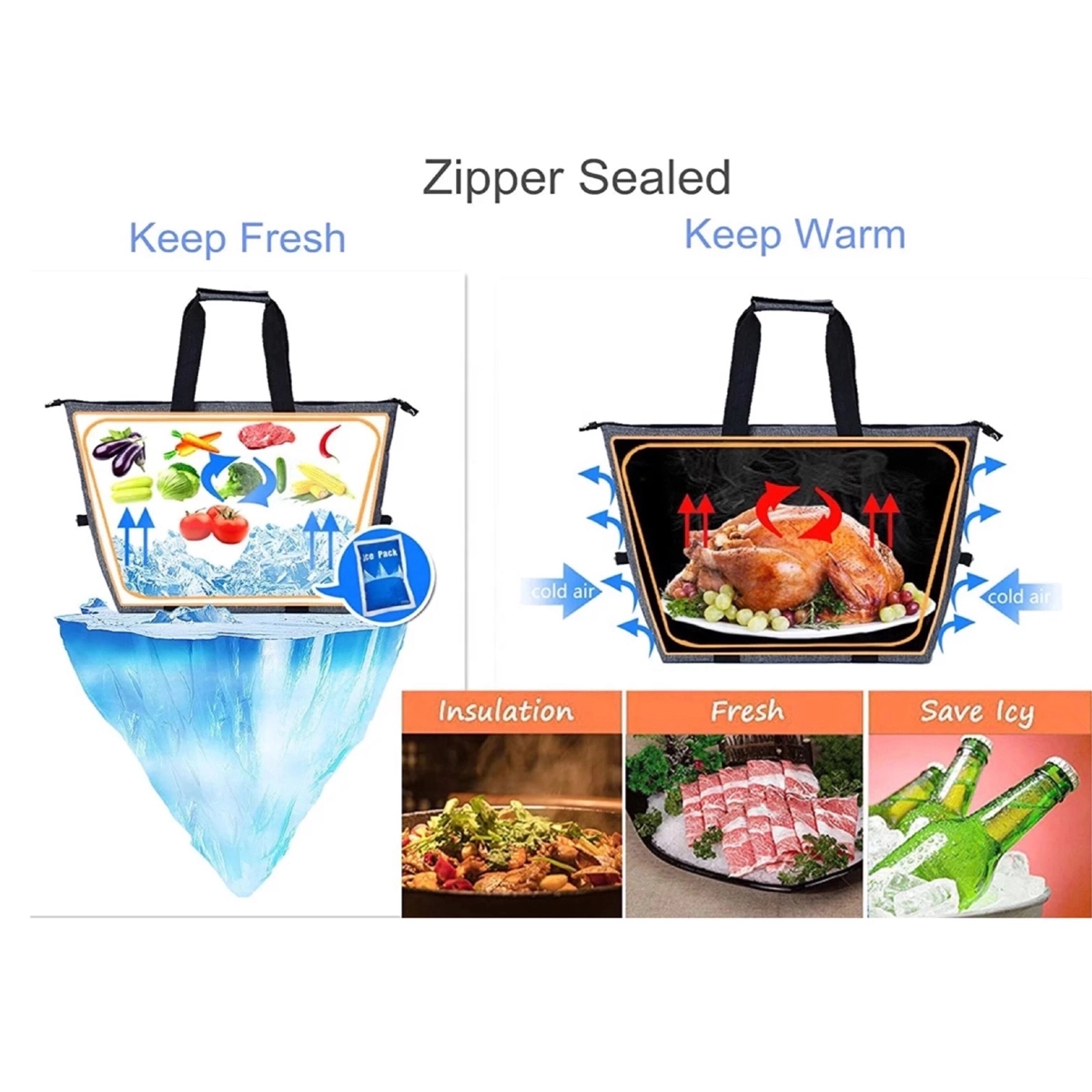 15L Insulated Cooler Tote Bag 3
