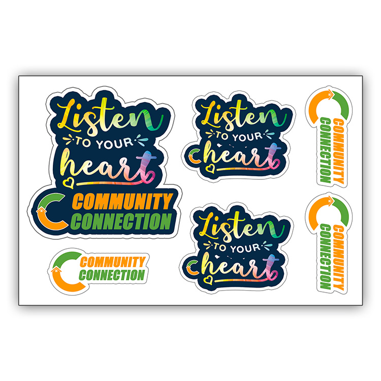 "CUSTOMCUT" 4" x 6" Full Color Removeable Kiss-Cut Sticker Sheet – 6 Mil 5