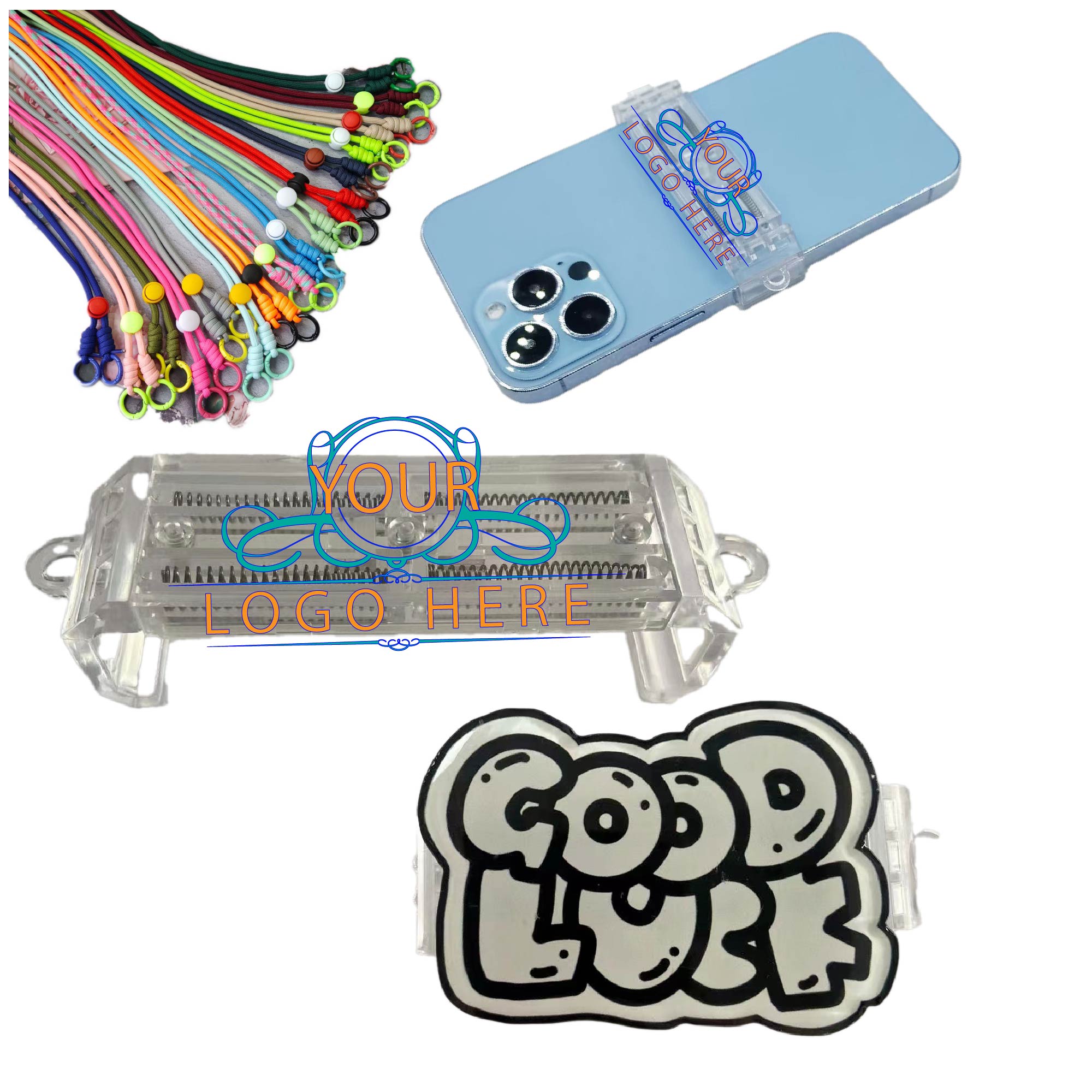 Full Color Phone Case Back Clip Hanging Rope 2