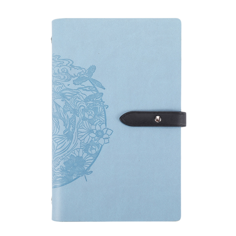 PU Leather A6 Business Travel Journal Binder Notebook 5