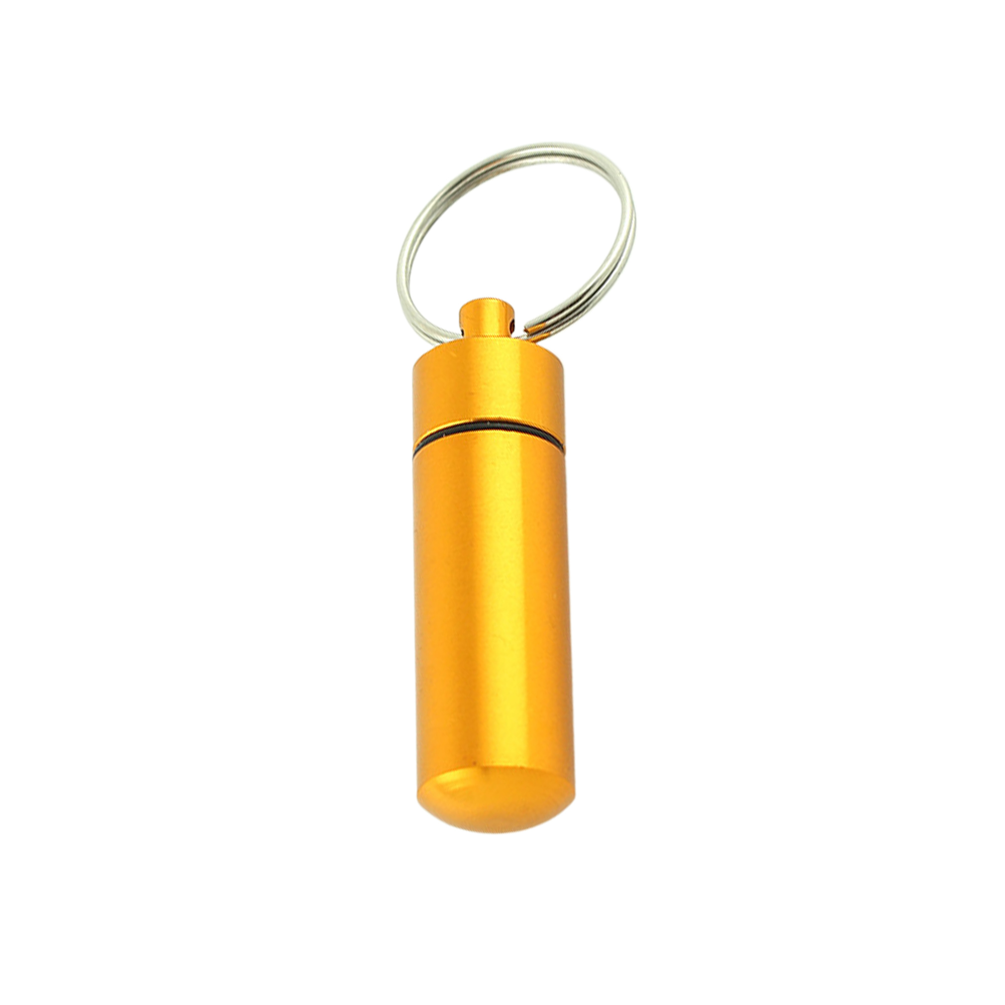MOQ50 Mini Aluminum Pill Keychain Bottle 2