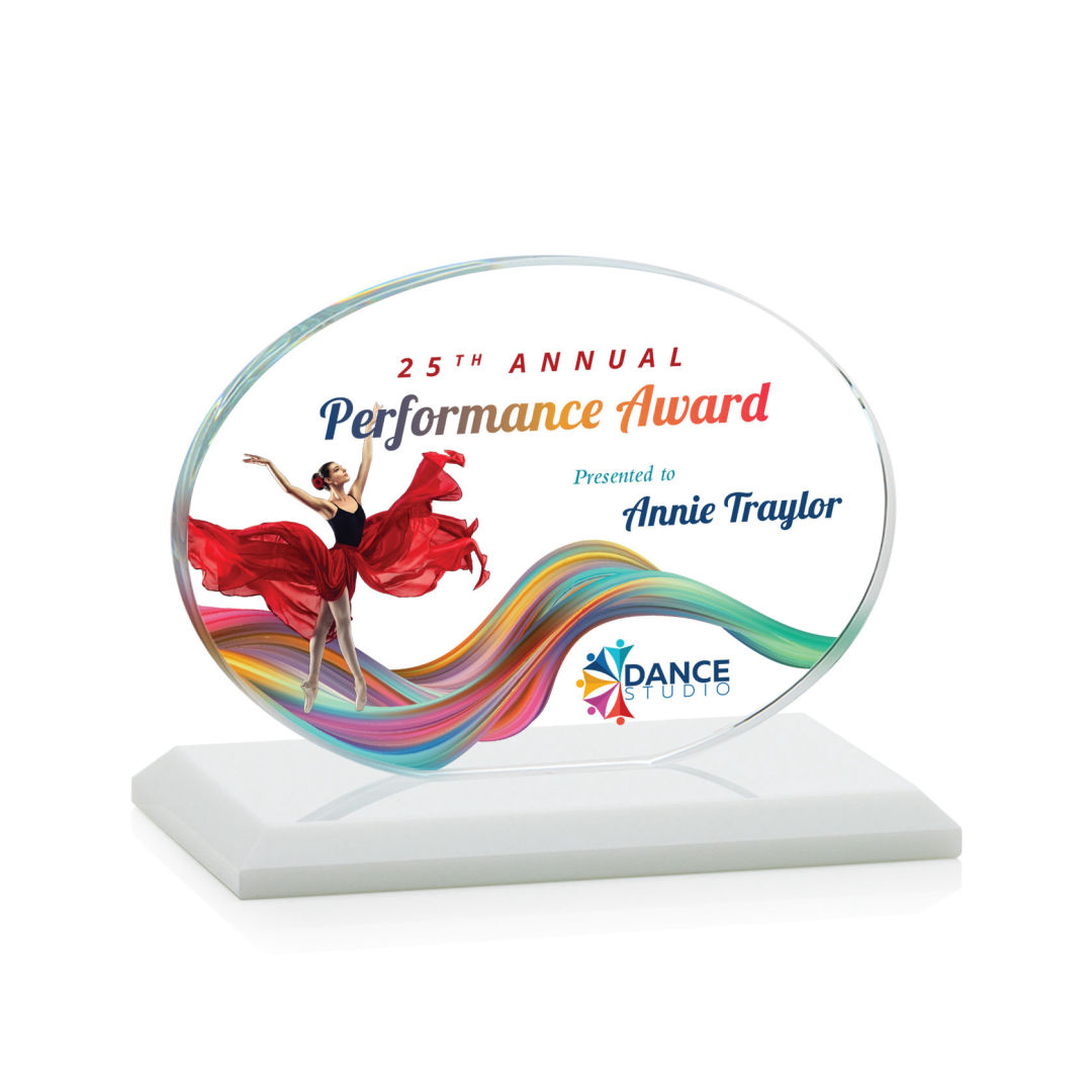 Austin (Horiz) VividPrint™ Award - White 7