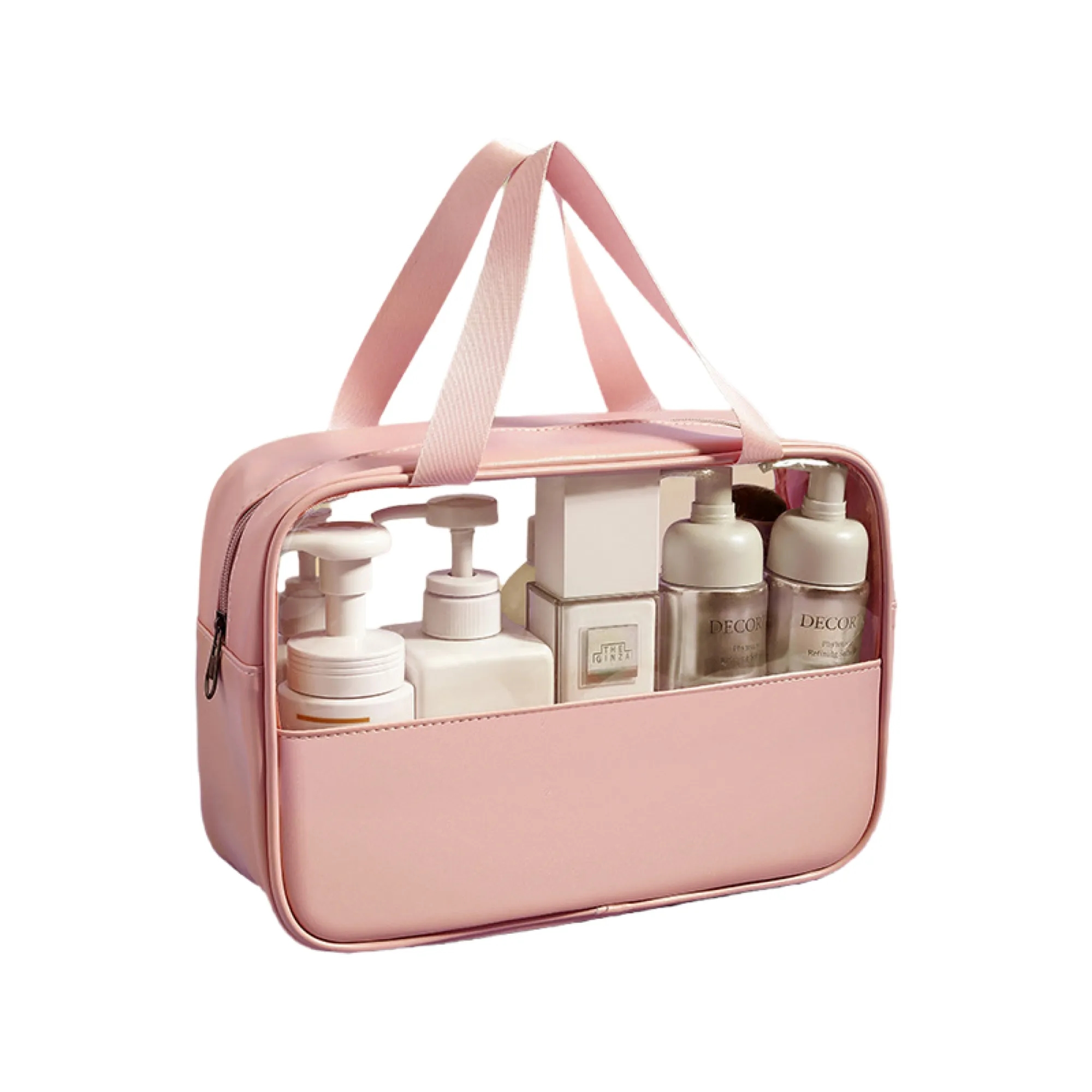 MOQ 50 Zippered Transparent Makeup Bag 2