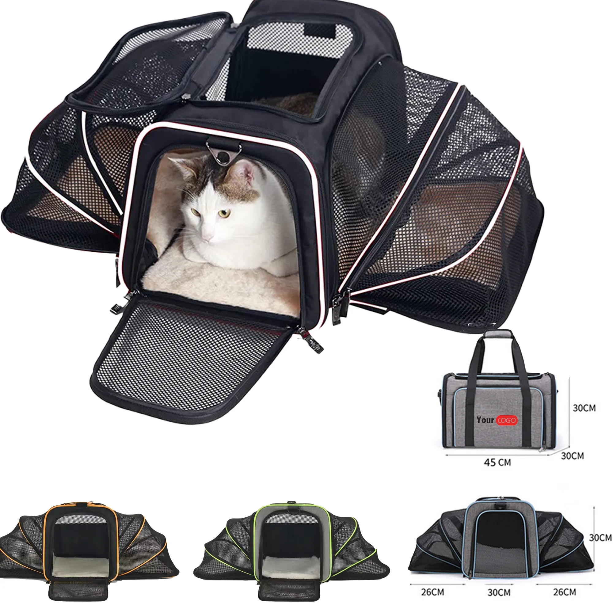 Folding Breathable Cat Dog Travel Pet Carrier Tote Bag 2
