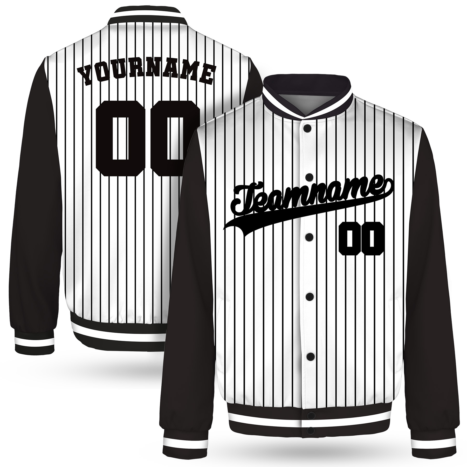 Custom Personalized Varsity Jacket(Full Color Dye Sublimated) 25