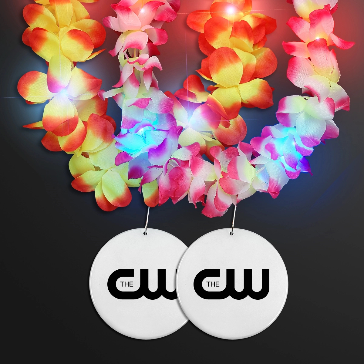 Light Up Hawaiian Leis with Custom Circle Medallion 18