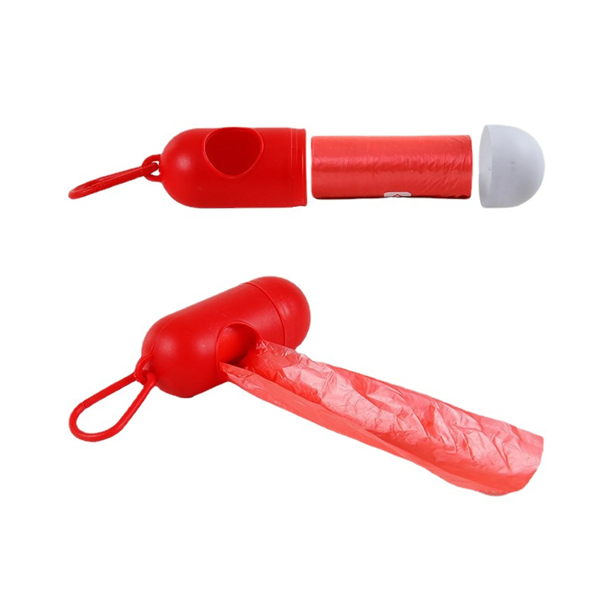 Portable Capsule Pet Garbage Bag With Hook 4