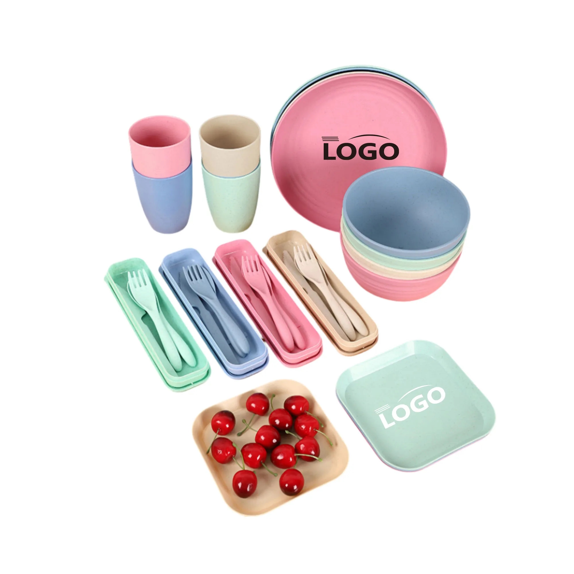 Wheat Straw Dinnerware Sets