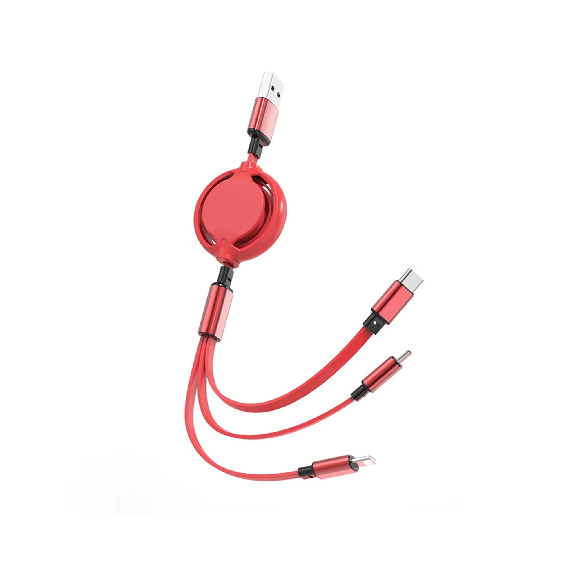 Retractable 3-In-1 Multi Charger Cable 2