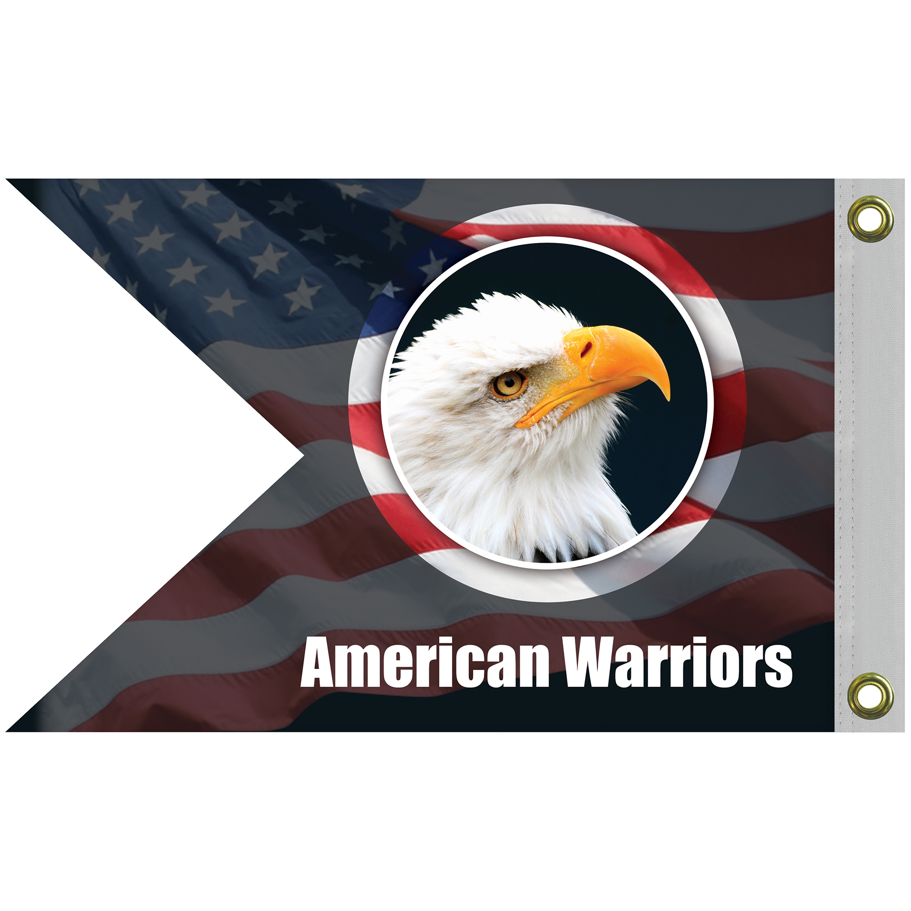 Double Sided Knitted Polyester Guidon Boat Flag (12"x18") 14