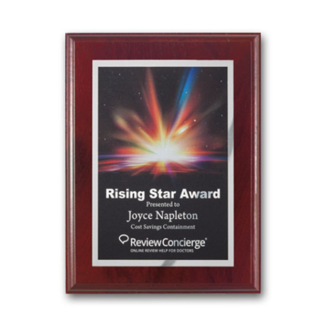 SpectraPrint™ Plaque - Mahogany Silver 4