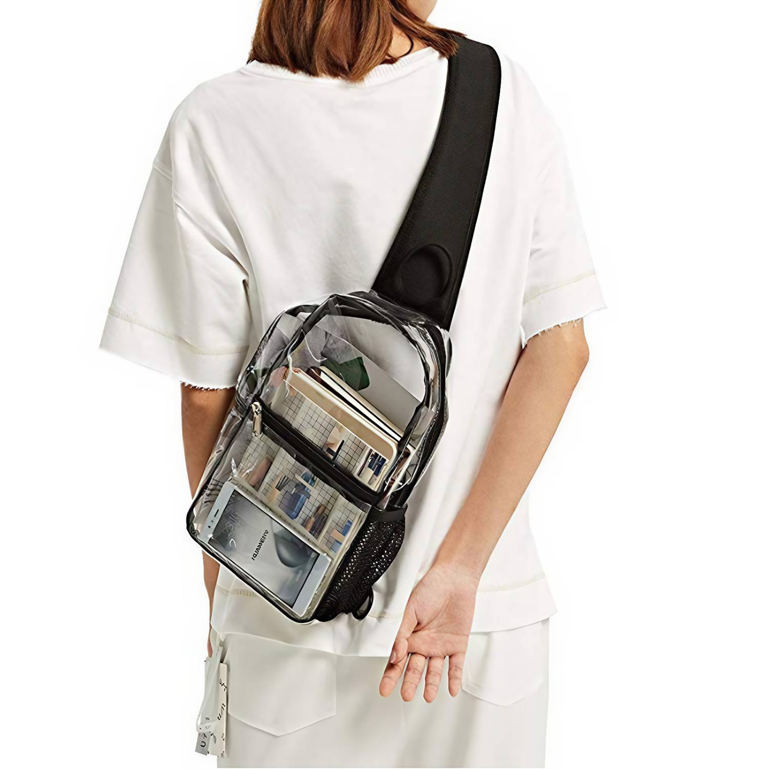 Waterproof Clear PVC Single Shoulder Backpack 1