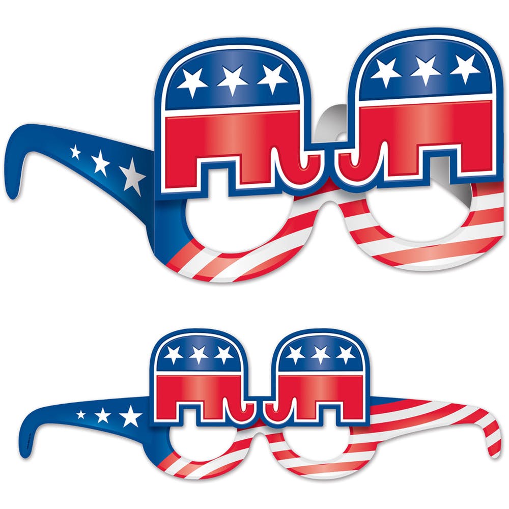 Republican Eyeglasses - Stars & Stripes One Size 2