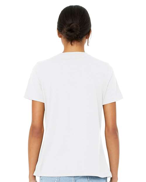 Women's Relaxed Heather CVC V-Neck Tee - 6405CVC 69