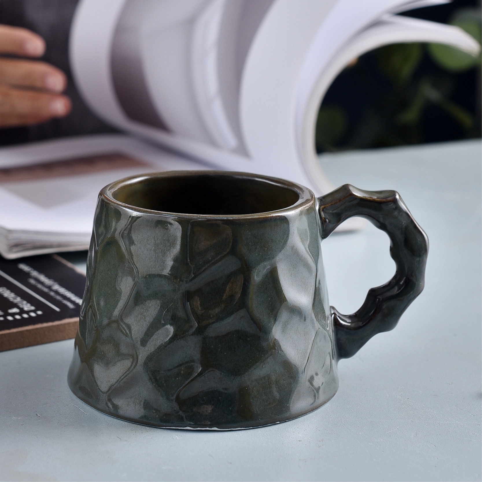 Custom 12 oz Ceramic Coffee Mug 5