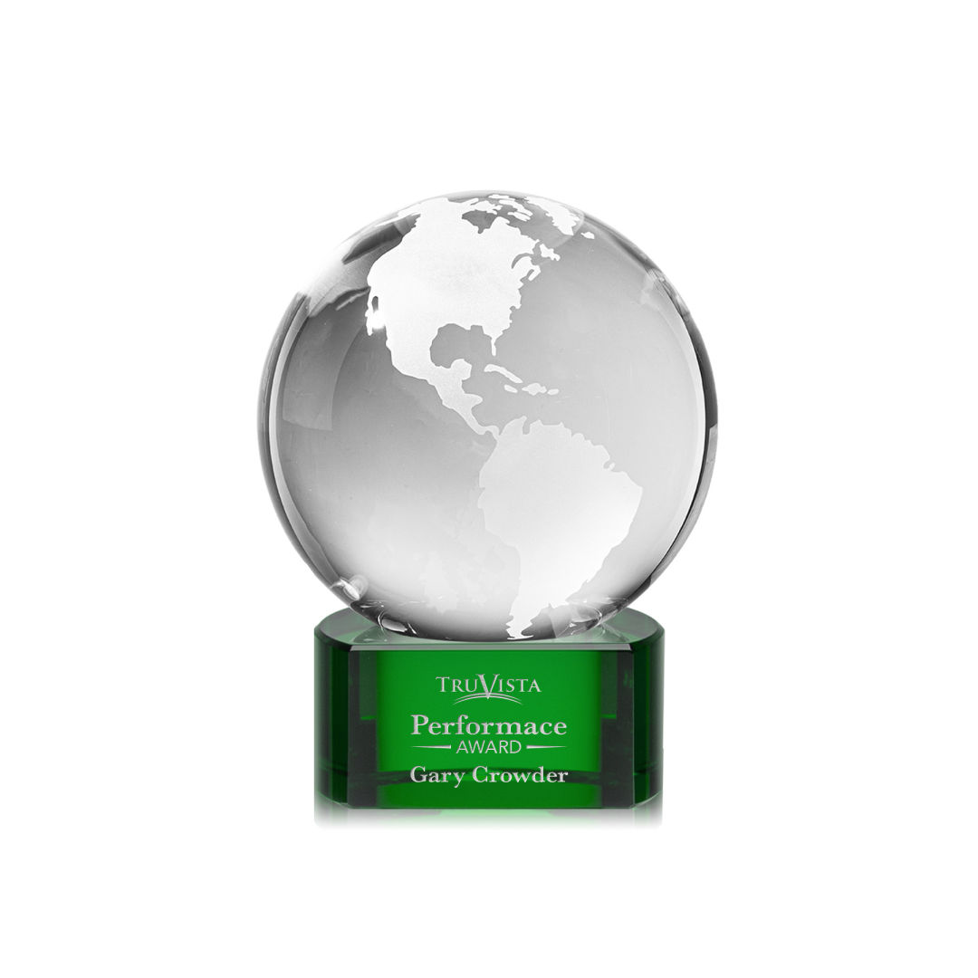 Globe Award on Paragon Base - Green 2