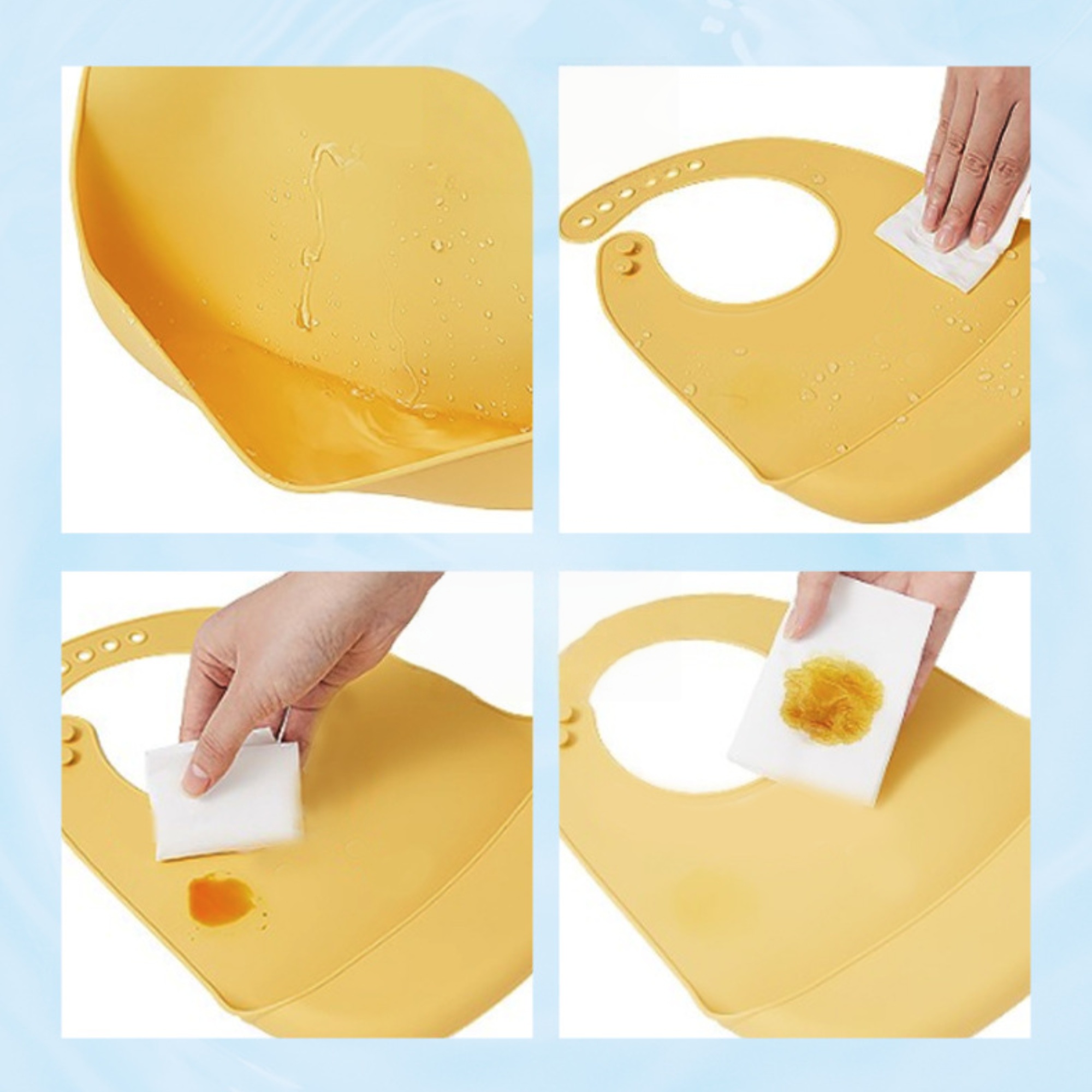Baby food-grade silicone waterproof bib 7