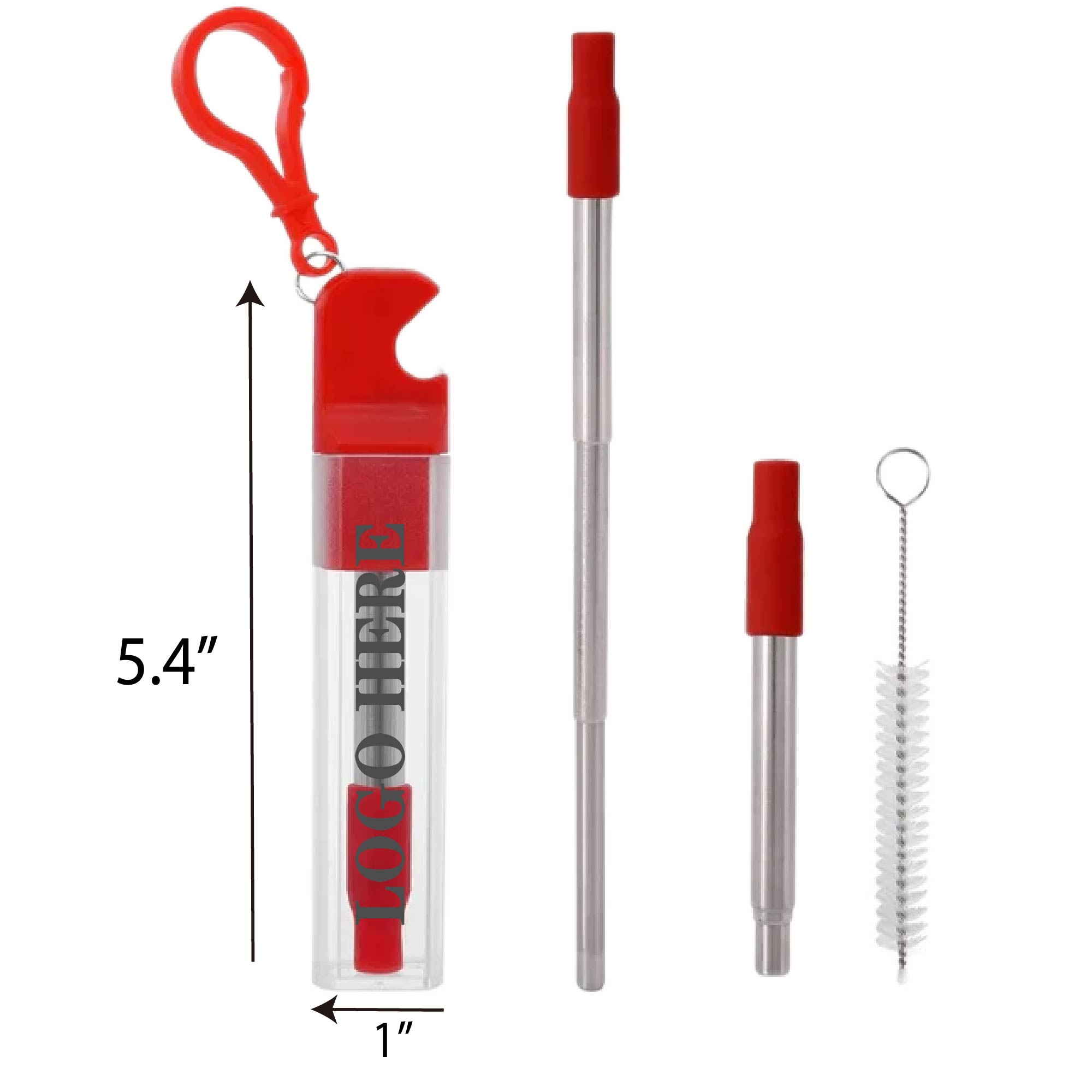 Portable Straw Kit with Bottle Opener 3