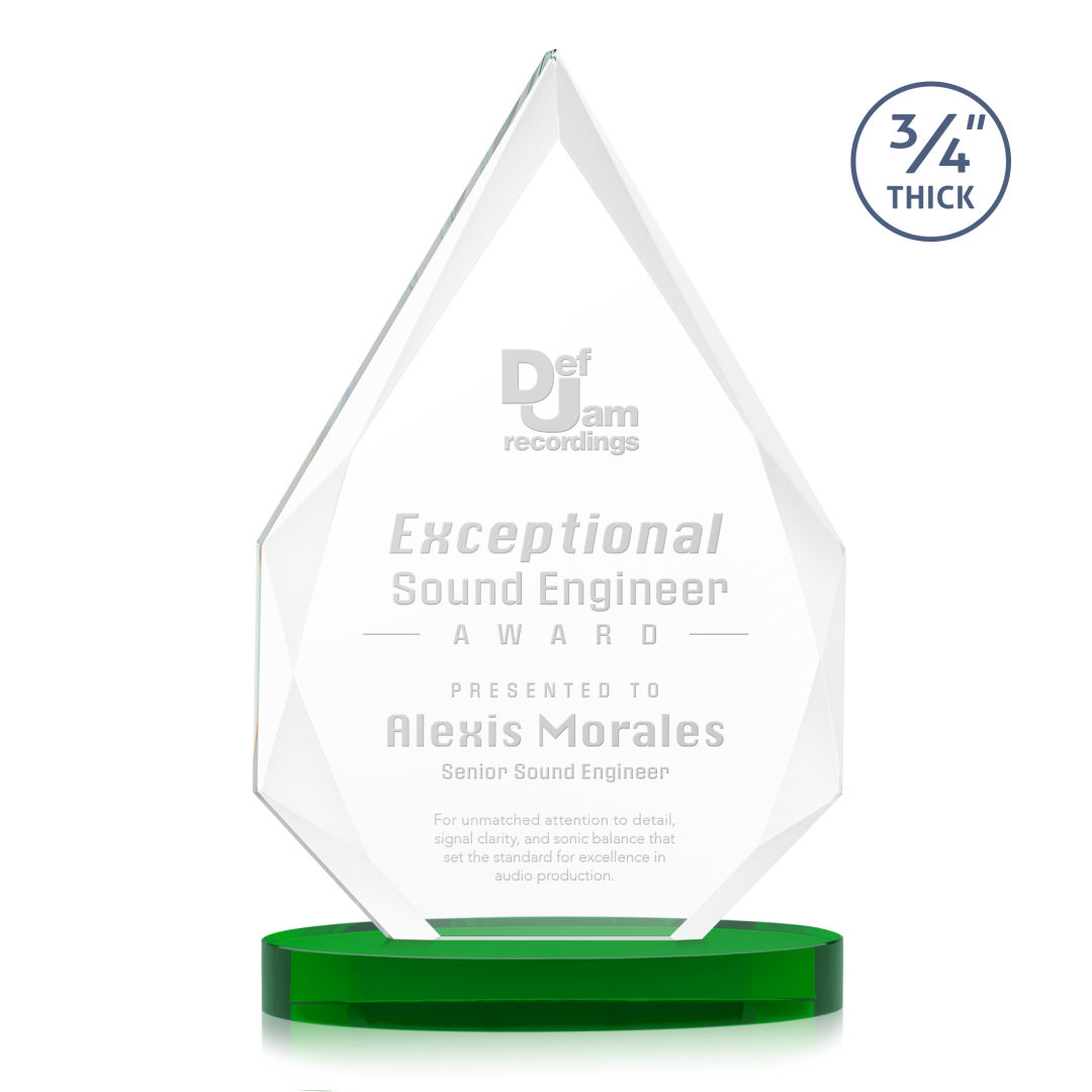 Hawthorne Award on Alberton Base - Green 2