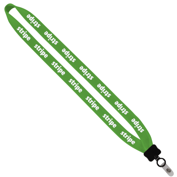 3/4" Cotton Lanyard with Plastic Clamshell & O-Ring 97