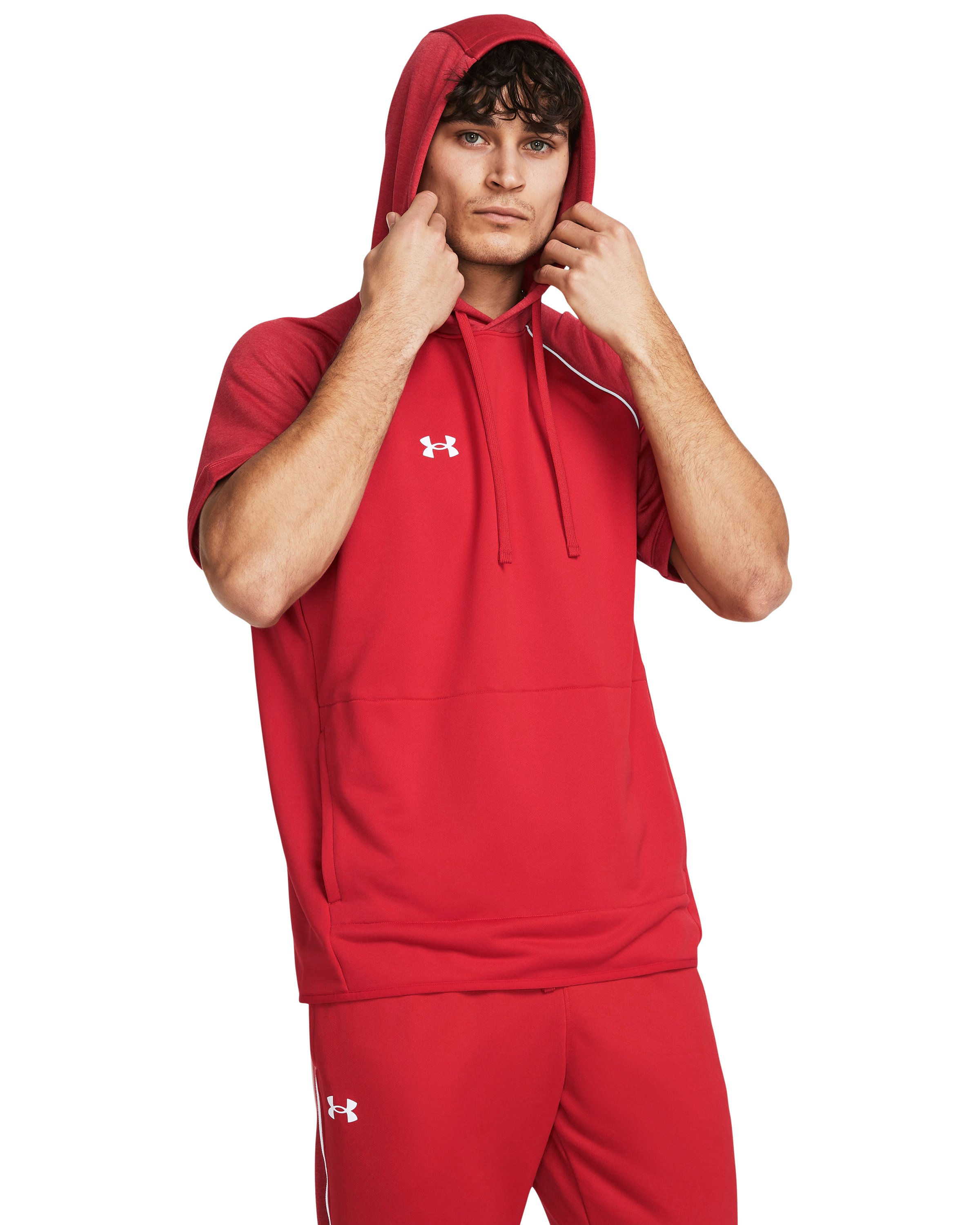 UA Command Warm-Up Men's Short Sleeve Hoodie, custom hoodie or sweatshirt with logo imprint 2