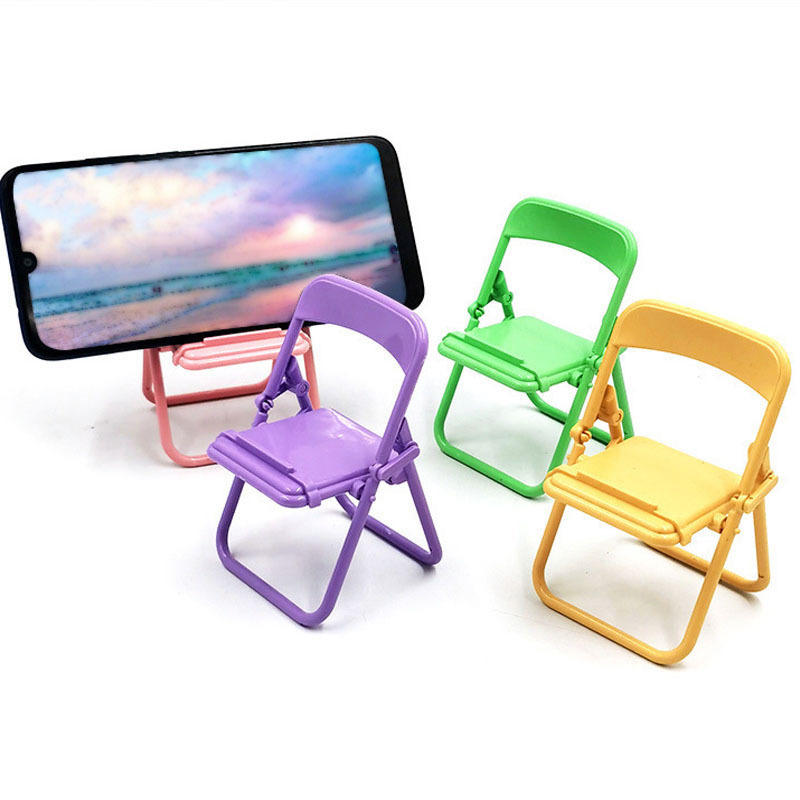 ABS Foldable Mini Chair Cell Phone Stand 3
