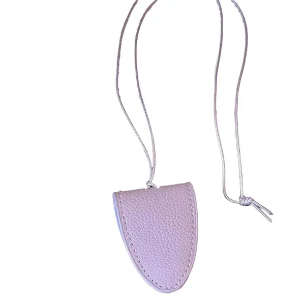 PU Leather Magnetic Sunglasses Holder - Neck Hanging Design 1