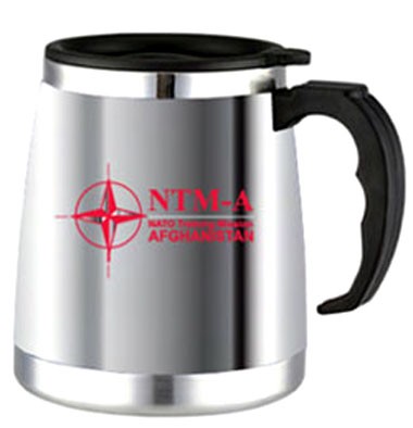 16 oz Wide Base Stainless Steel Mug 1