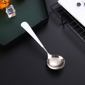Short Handle Stainless Steel Dessert Spoon 4