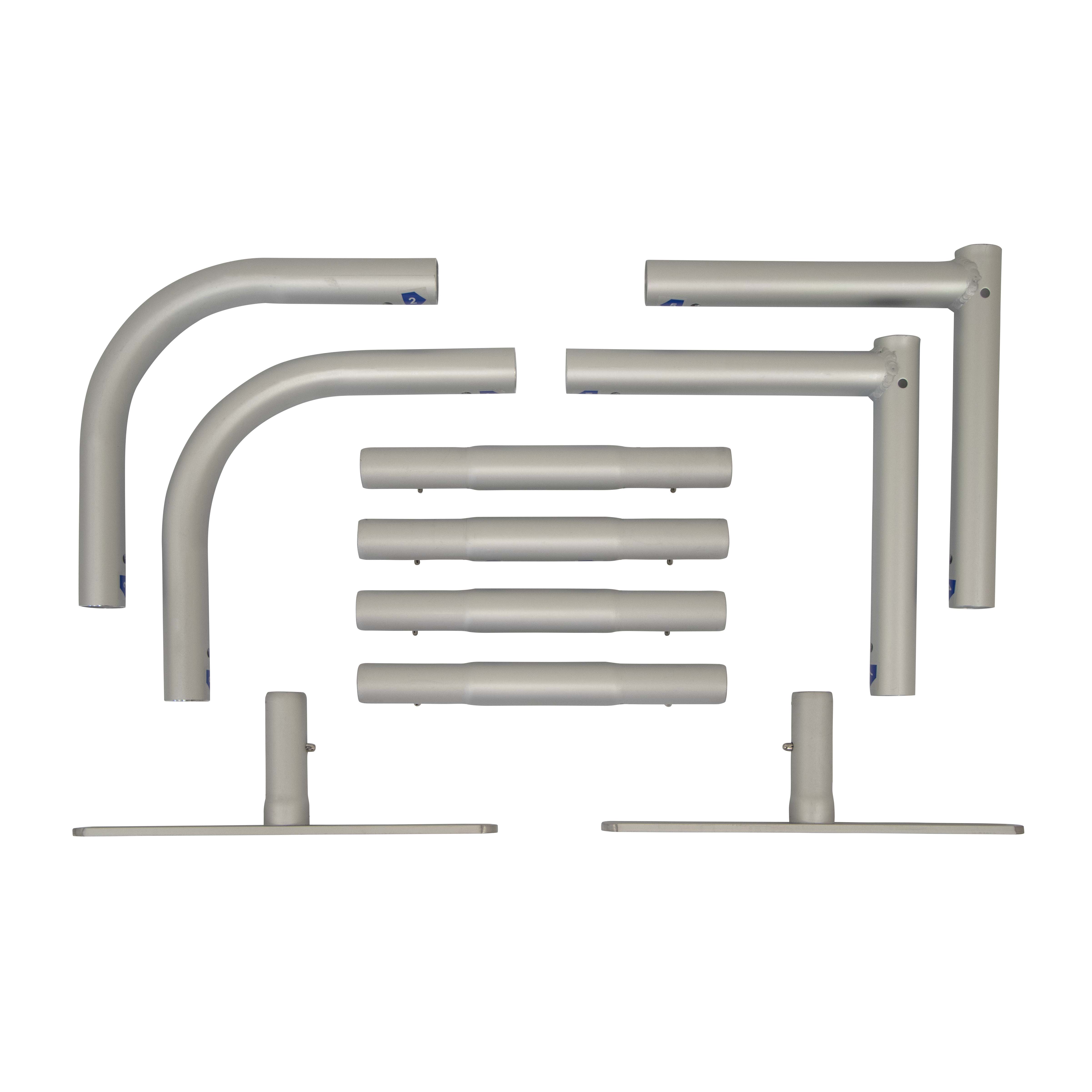 2'W x 2'H  EuroFit™ Tabletop Straight Wall Hardware 2