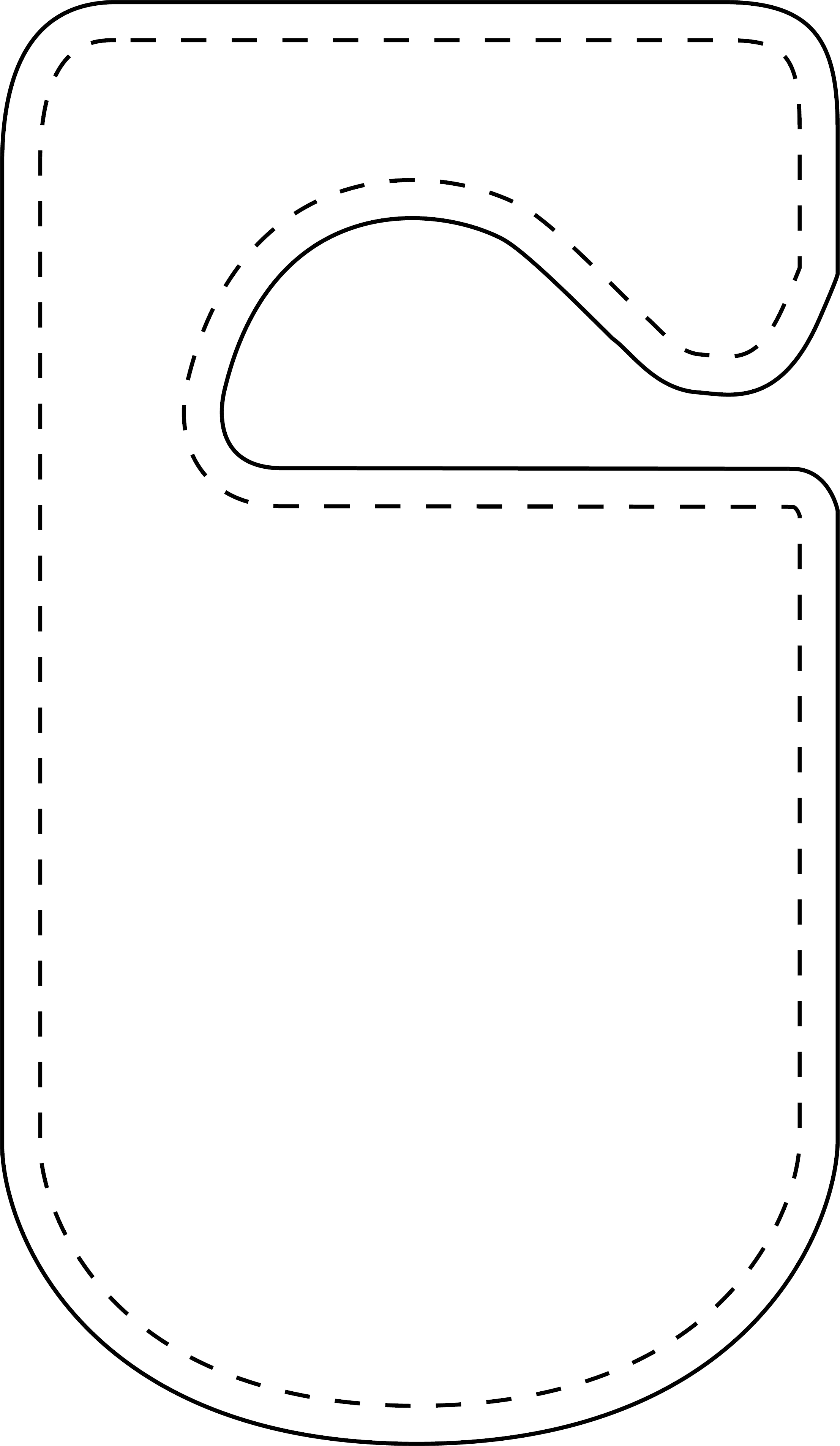 Plastic Security Hang Tag (2 3/4"x4 3/4") - Rounded Bottom 4