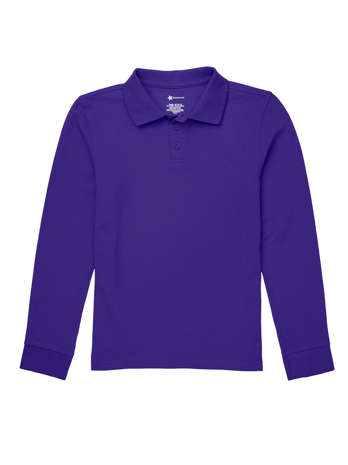 Classroom Uniforms - Children's Unisex Long Sleeve Pique Polo 2
