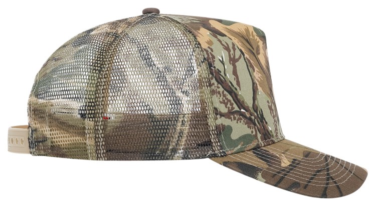 OTTO CAP® Camouflage 5 Panel Mid Profile Mesh Back Trucker Hat 27