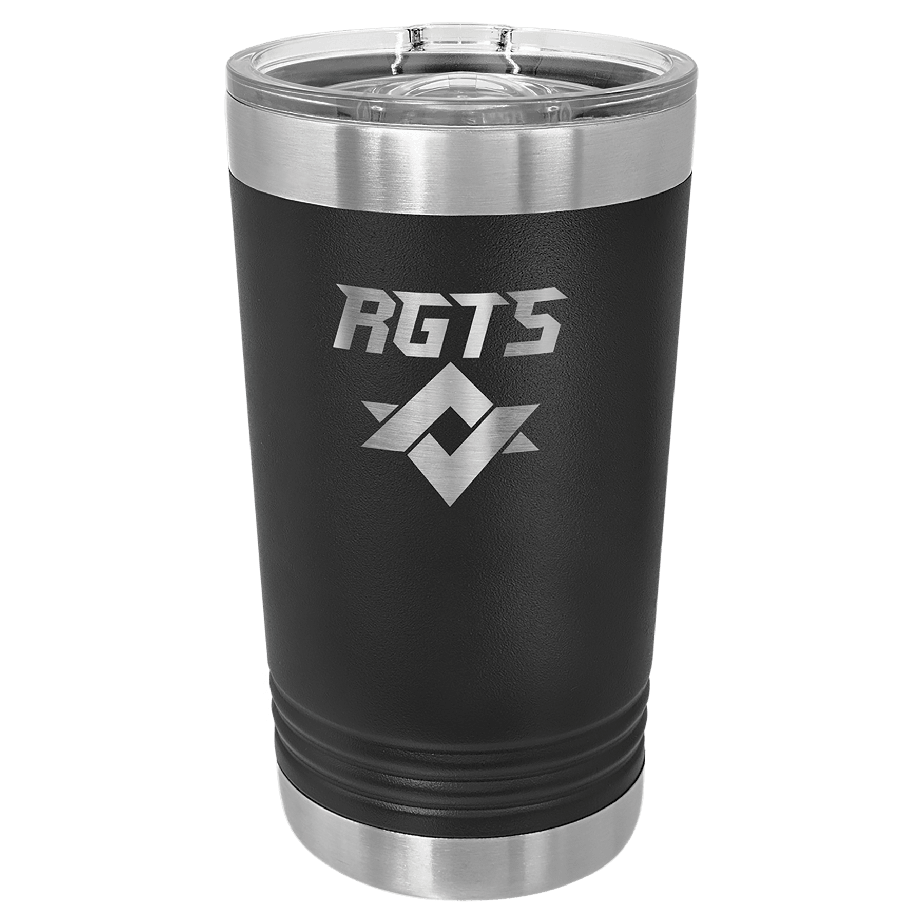 16 oz. Black Laser Engraved Polar Camel Pint Tumbler w/Slider Lid 2